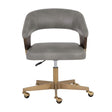 Gray Leather Look Office Chair by Splendido Leonce
