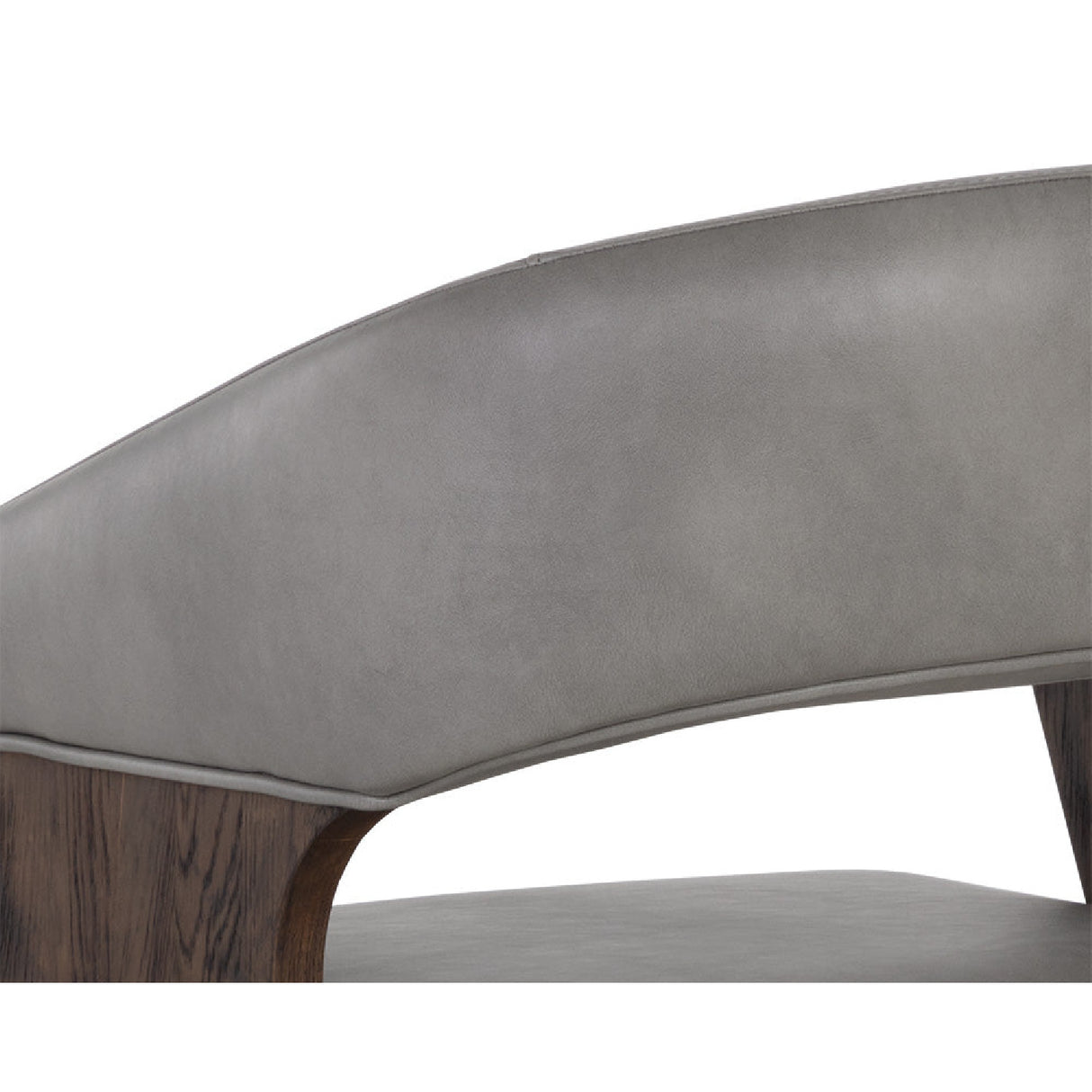 Modern European furniture - Gray Leather Look Office Chair - www.oroa.com