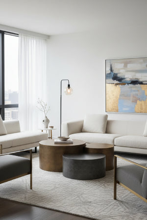 Antique Brass Nesting Coffee Tables (3) | Splendido Neo | Oroa.com