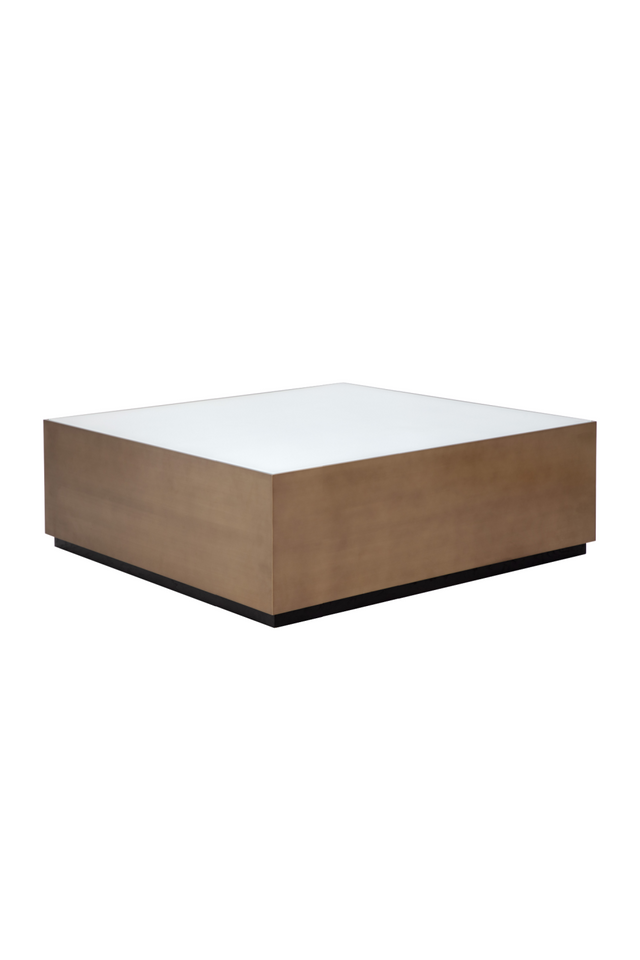 Gold Framed Square Coffee Table | Splendido Shiloh | Oroa.com