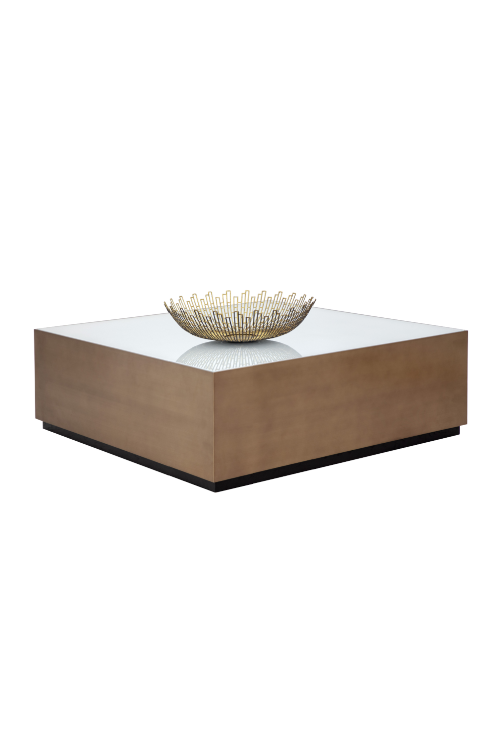 Gold Framed Square Coffee Table | Splendido Shiloh | Oroa.com