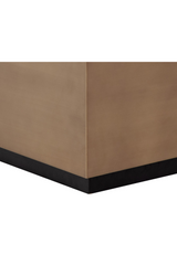 Modern European furniture - Gold Framed Square Coffee Table - www.oroa.com