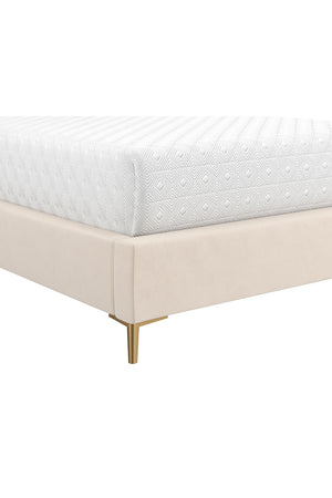 Modern European furniture - Cream Tufted King Bed - www.oroa.com