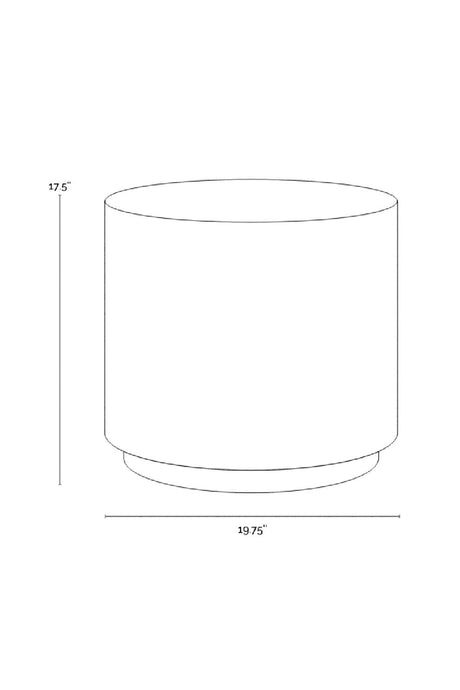 Modern European furniture - Cylindrical Indoor/Outdoor End Table - www.oroa.com