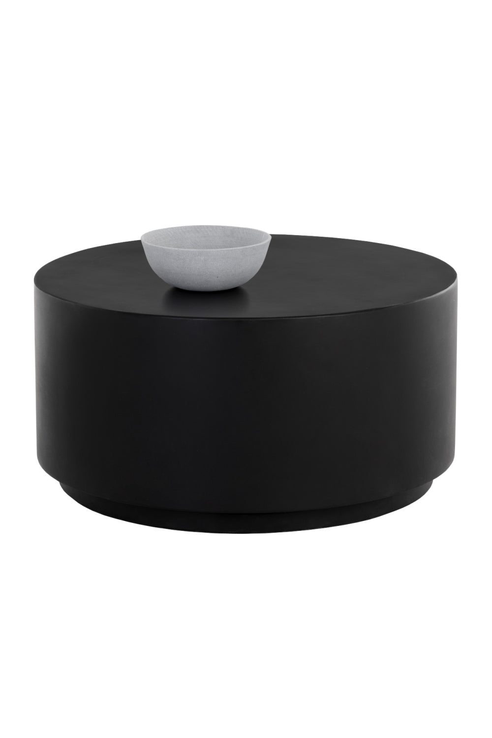 Modern European furniture - Black Cylindrical Indoor/Outdoor Coffee Table - www.oroa.com