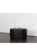 Modern European furniture - Black Cylindrical Indoor/Outdoor Coffee Table - www.oroa.com