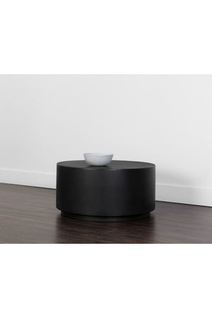 Modern European furniture - Black Cylindrical Indoor/Outdoor Coffee Table - www.oroa.com