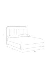 Modern European furniture - Tufted Headboard King Bed - www.oroa.com