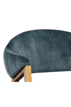 Blue Channeled Back Dining Armchair | Splendido Burgos