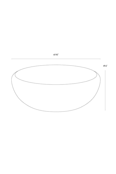 Modern European furniture - Contemporary Round Indoor/Outdoor Coffee Table - www.oroa.com