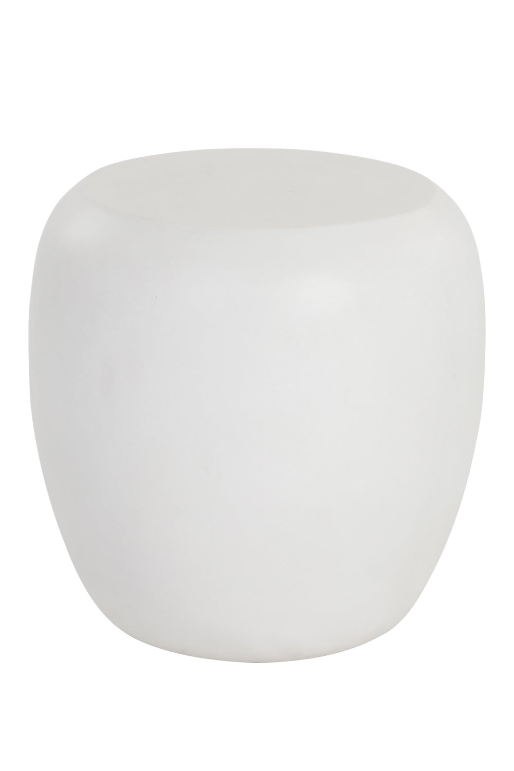 Modern European furniture - White Concrete Indoor/Outdoor End Table - www.oroa.com
