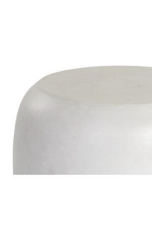 Modern European furniture - White Concrete Indoor/Outdoor End Table - www.oroa.com