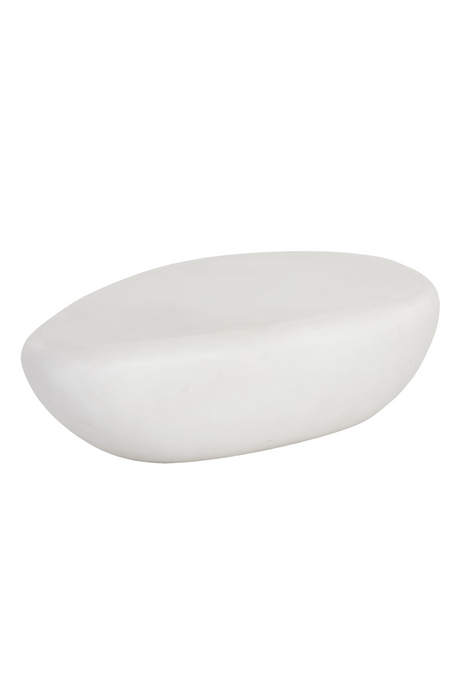 Modern European furniture - White Organic-Shaped Indoor/Outdoor Coffee Table L - www.oroa.com
