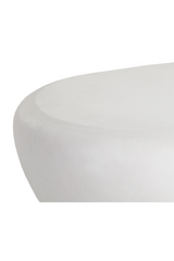 Modern European furniture - White Organic-Shaped Indoor/Outdoor Coffee Table L - www.oroa.com