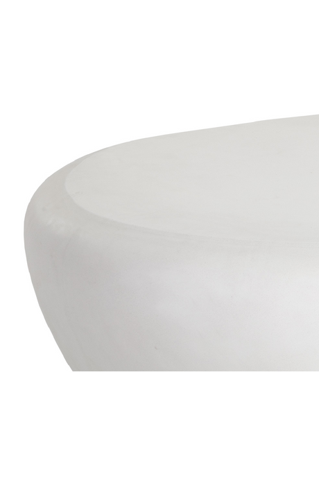 Modern European furniture - White Organic-Shaped Indoor/Outdoor Coffee Table L - www.oroa.com