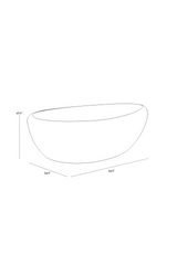 Modern European furniture - White Organic-Shaped Indoor/Outdoor Coffee Table L - www.oroa.com
