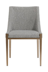 Modern European furniture - Fabric Upholstered Dining Chair - www.oroa.com