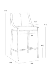 Modern European furniture - Mid-Century Counter Stool - www.oroa.com