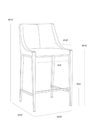 Mid-Century Counter Stool | Splendido Dionne | Oroa.com