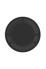 Modern European furniture  Round Black Glass End Table - www.oroa.com