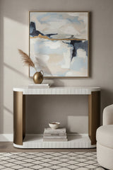 Modern European furniture - White Concrete Console Table - www.oroa.com