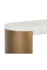 Modern European furniture - White Concrete Console Table - www.oroa.com