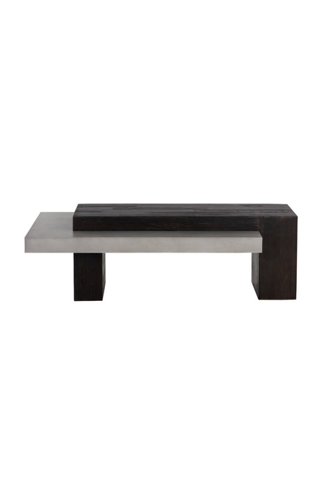 Modern European furniture - Rectangular Timber-Effect Indoor/Outdoor Coffee Table - www.oroa.com