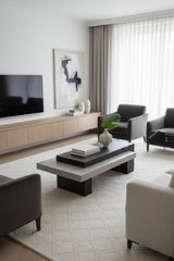 Modern European furniture - Rectangular Timber-Effect Indoor/Outdoor Coffee Table - www.oroa.com