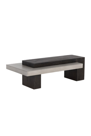 Rectangular Timber-Effect Indoor/Outdoor Coffee Table | Splendido Herriot | Oroa.com