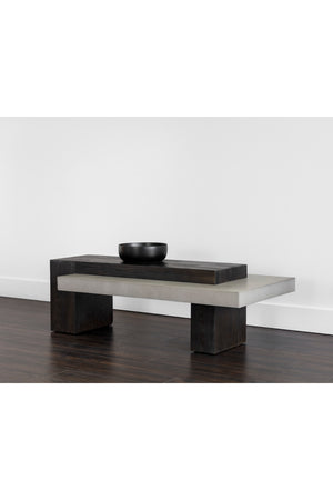 Rectangular Timber-Effect Indoor/Outdoor Coffee Table | Splendido Herriot | Oroa.com