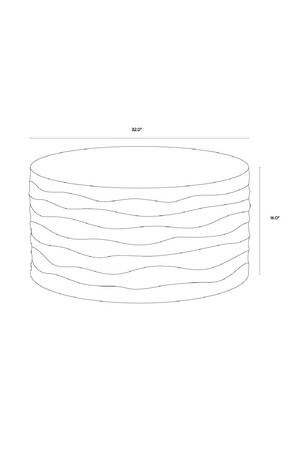 Hand-Sculpted Concrete Coffee Table | Splendido Corey | Oroa.com