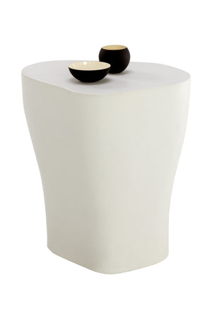 Modern European furniture - White Freeform Outdoor End Table L - www.oroa.com