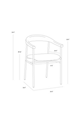 Modern European furniture - Rubberwood Back Dining Chair - www.oroa.com
