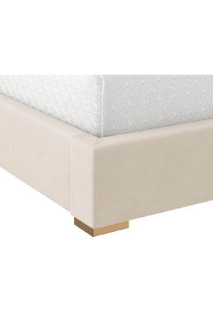 Taupe Hexagonal-Tufted King Bed | Splendido Alisha | Oroa.com