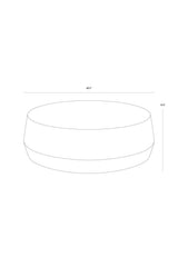 Modern European furniture - Etched Aluminum Coffee Table - www.oroa.com