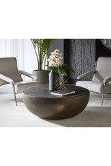 Modern European furniture - Round Antique Bronze Coffee Table - www.oroa.com