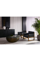 Modern European furniture - Round Antique Bronze Coffee Table - www.oroa.com