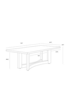 Light Washed Oak Dining Table | Splendido Arezza | Oroa.com