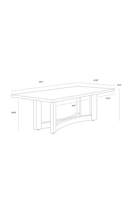 Modern European furniture - Light Washed Oak Dining Table  - www.oroa.com
