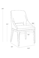 Modern European furniture - Cutout Design Dining Chair - www.oroa.com