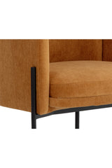 Modern European furniture - Yellow Fabric Dining Armchair - www.oroa.com