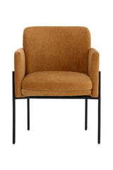 Modern European furniture - Yellow Fabric Dining Armchair - www.oroa.com