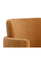 Modern European furniture - Yellow Fabric Dining Armchair - www.oroa.com