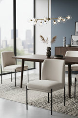 Modern European furniture - Textured Fabric Dining Chair - www.oroa.com