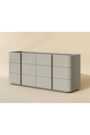 Modern European furniture - Leather-Look 6-Drawer Dresser - www.oroa.com