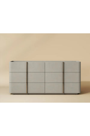 Modern European furniture - Leather-Look 6-Drawer Dresser - www.oroa.com