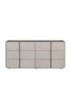 Modern European furniture - Leather-Look 6-Drawer Dresser - www.oroa.com