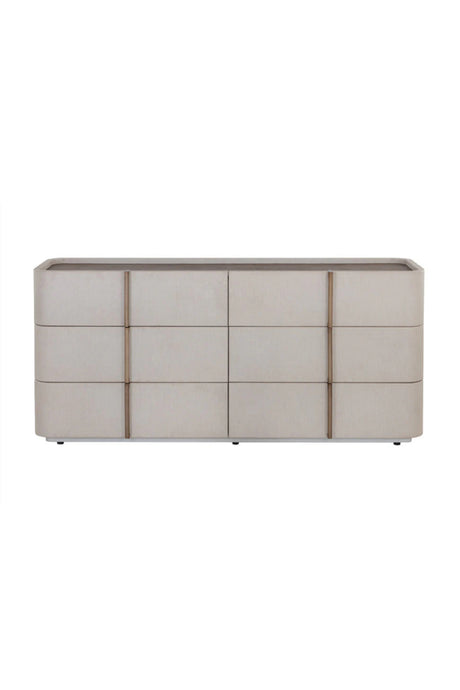 Leather-Look 6-Drawer Dresser | Splendido Jamille | Oroa.com