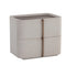 Modern European furniture - Leather-Look 2-Drawer Nightstand - www.oroa.com