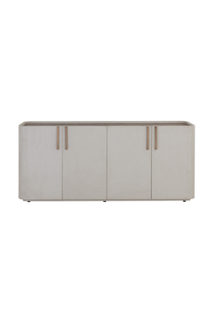 Cream Leather 4-Door Sideboard | Splendido Jamille